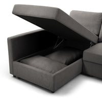 Clara Corner Sofa Bed - Grey