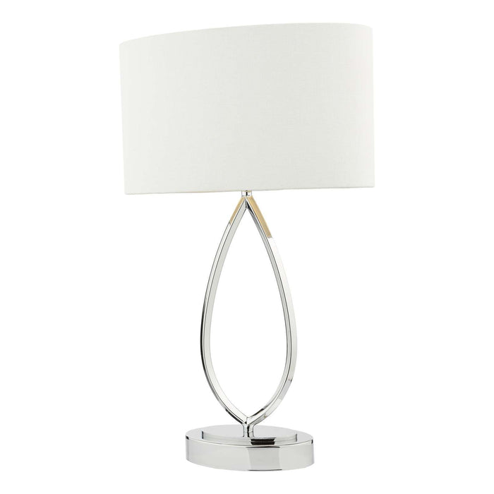 Wyatt Touch Table Lamp - Polished Chrome With Shade