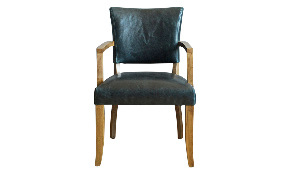 Duke Leather Dining Armchairs - Various Colours Available