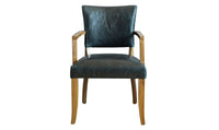 Duke Leather Dining Armchairs - Various Colours Available