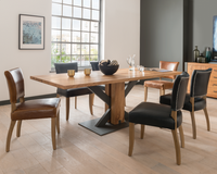 Duke Leather Dining Armchairs - Various Colours Available