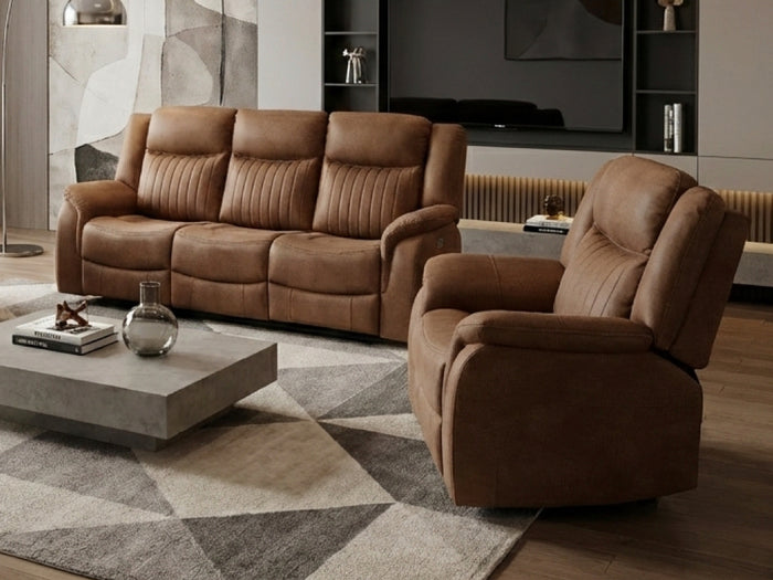 Darlington Electric Recliner Collection - Tan