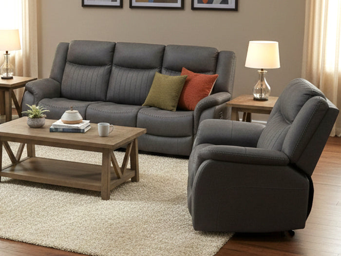 Darlington Manual Recliner Collection - Grey