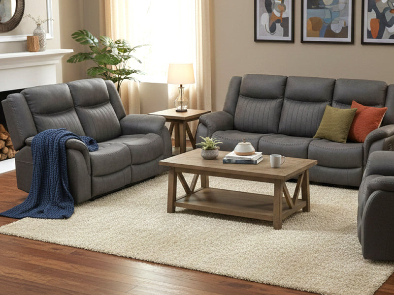 Darlington Manual Recliner Collection - Grey