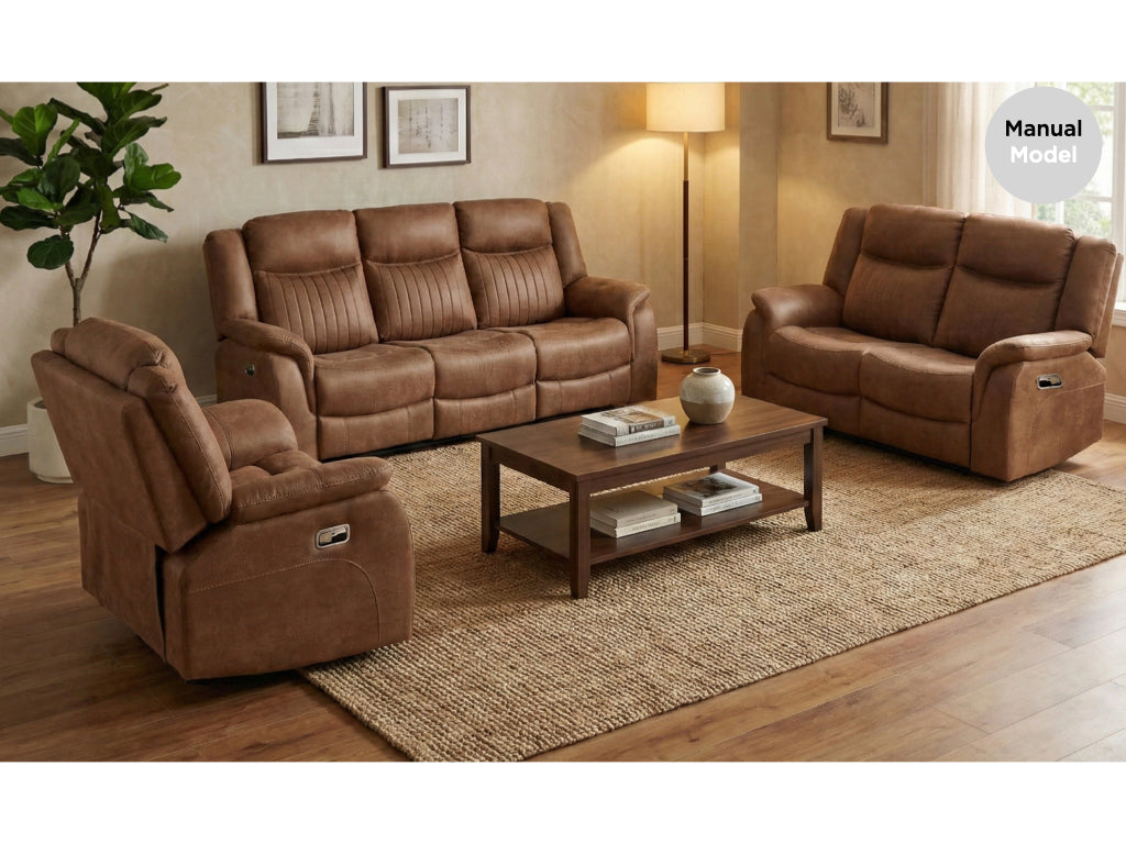 Darlington Manual Recliner Collection - Tan