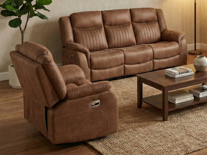 Darlington Manual Recliner Collection - Tan