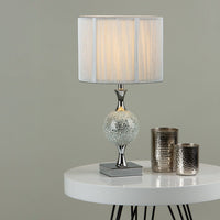Elsa Table Lamp - Polished Chrome/Silver Mosaic