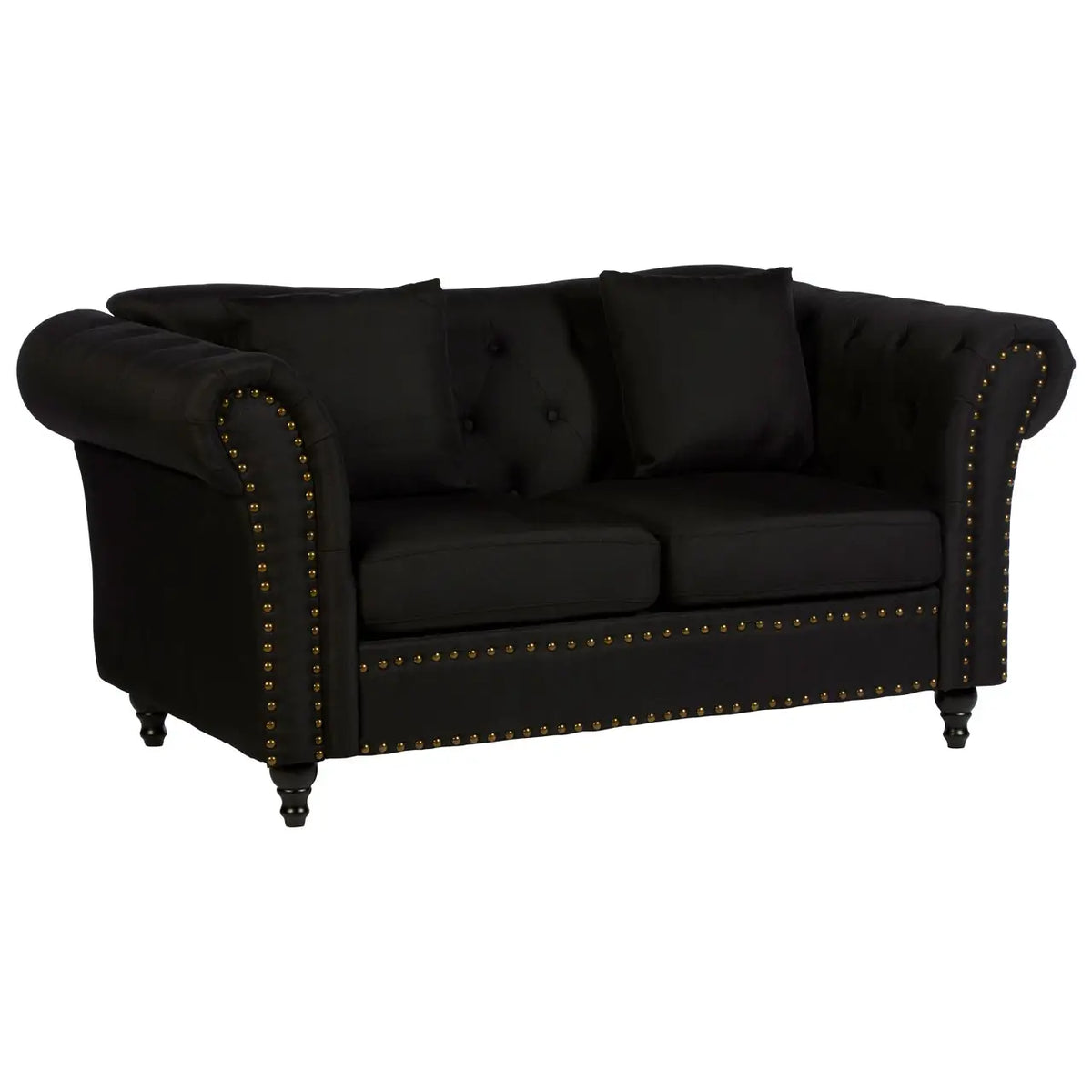 Fable Chesterfield Upholstery Collection - Black