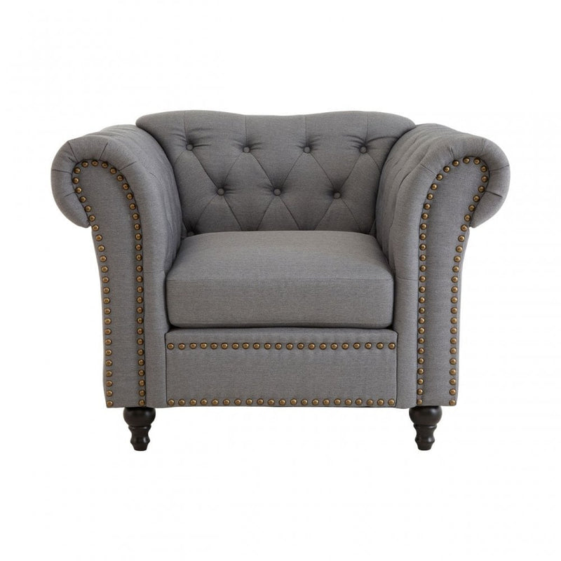 Fable Chesterfield Upholstery Collection - Grey
