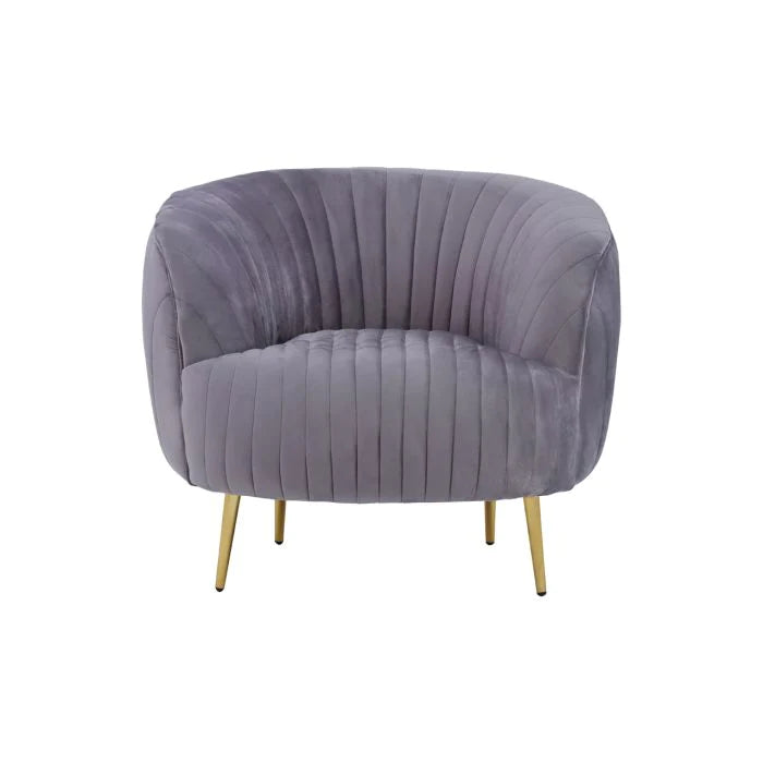 Florina Armchair - Grey Velvet