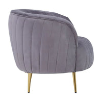 Florina Armchair - Grey Velvet