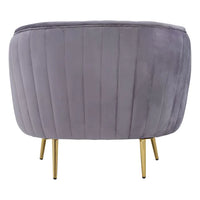 Florina Armchair - Grey Velvet
