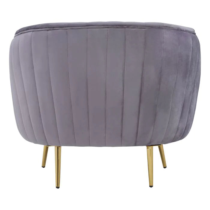 Florina Armchair - Grey Velvet