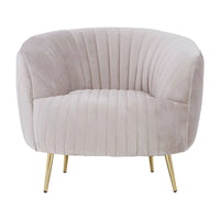 Florina Armchair - Mink Velvet