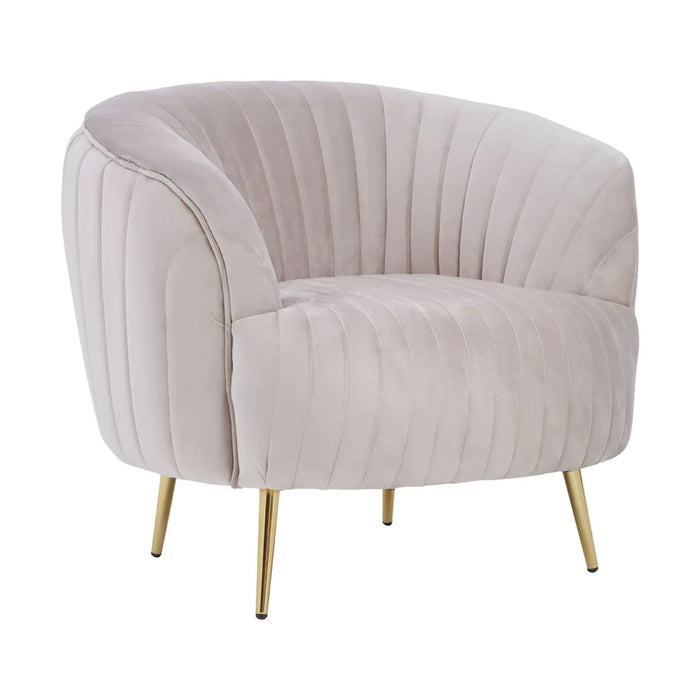Florina Armchair - Mink Velvet