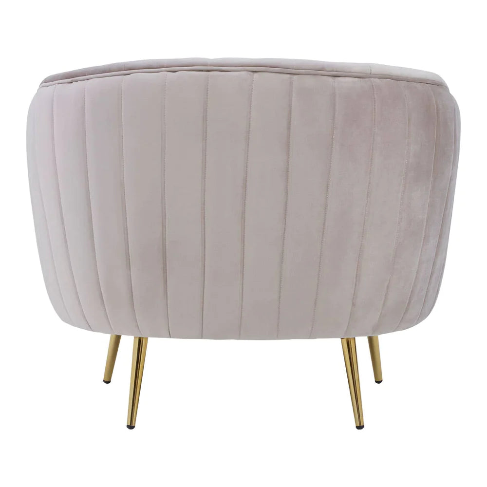 Florina Armchair - Mink Velvet