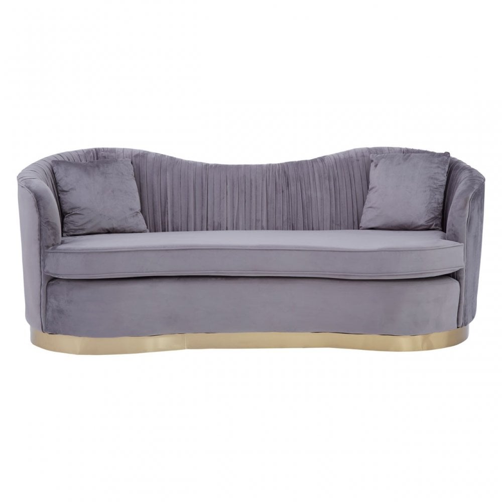 Franza Upholstery Collection - Grey Velvet