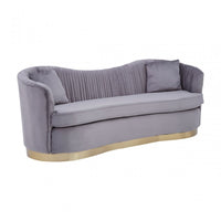Franza Upholstery Collection - Grey Velvet
