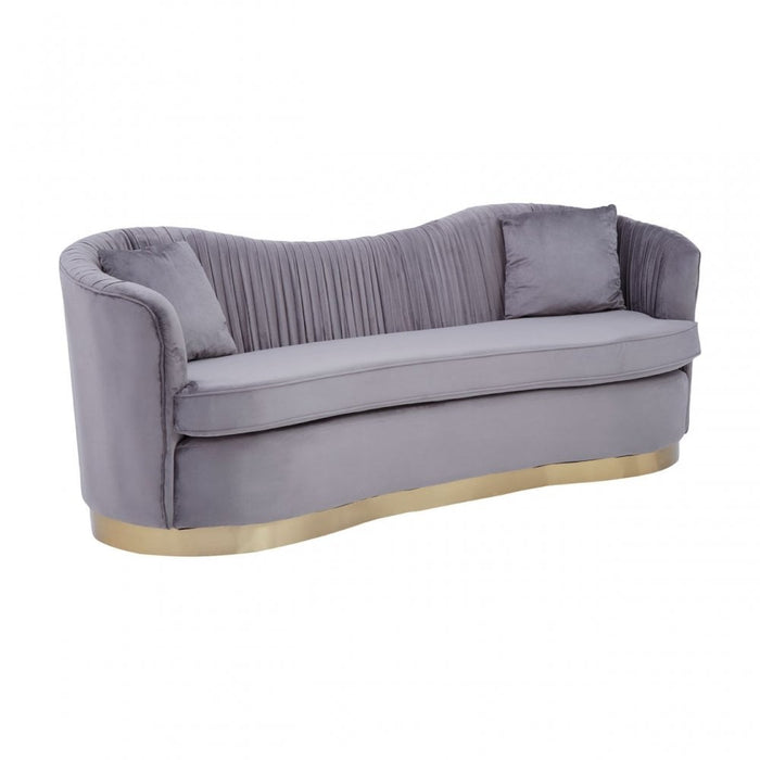 Franza Upholstery Collection - Grey Velvet
