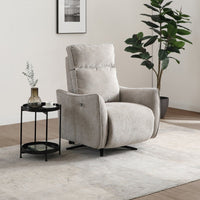 Finn Electric Recliner Swivel Chair - Natural