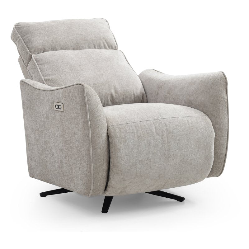 Finn Electric Recliner Swivel Chair - Natural