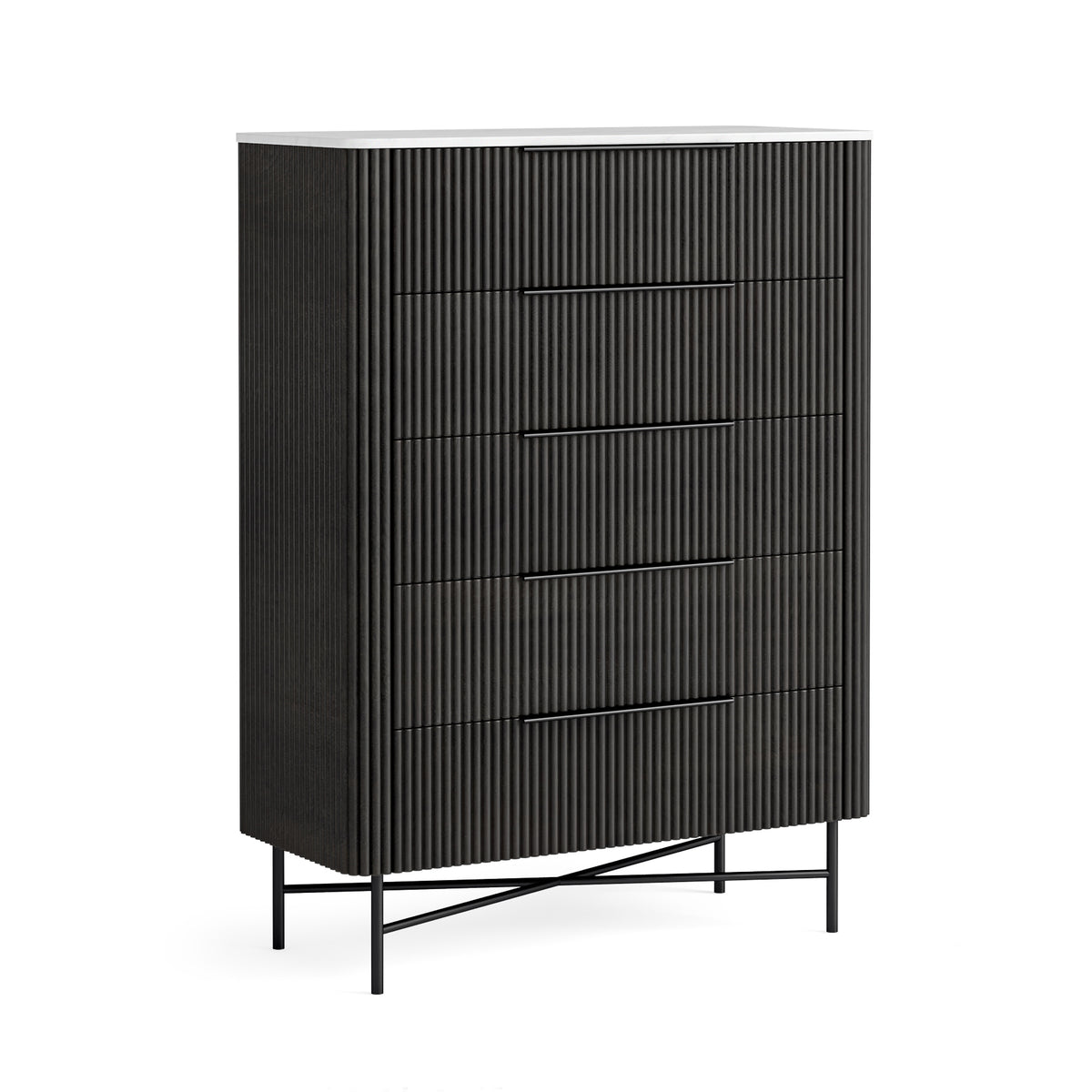 Luna Bedroom Collection - Marble/Black