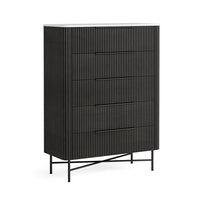 Luna Bedroom Collection - Marble/Black