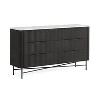 Luna Bedroom Collection - Marble/Black