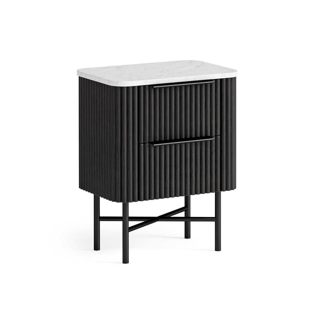 Luna Bedroom Collection - Marble/Black