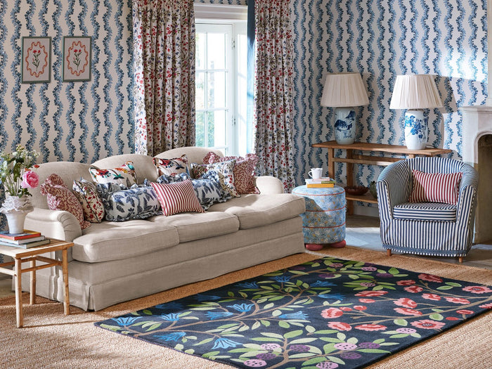 Sanderson Rugs - Foraging Indigo