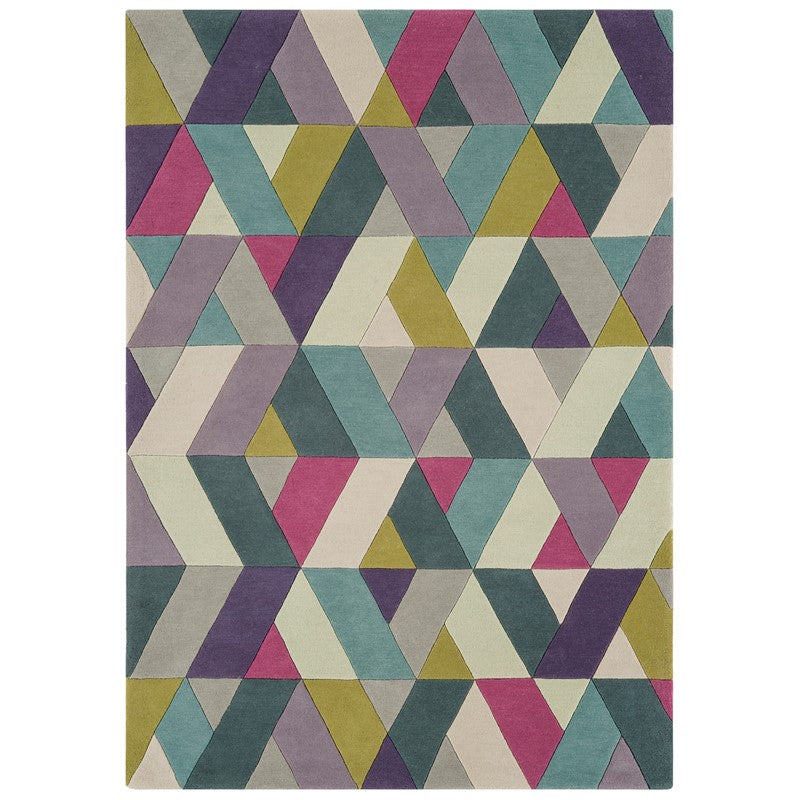Funk Rug Collection - Chevron Blue Green