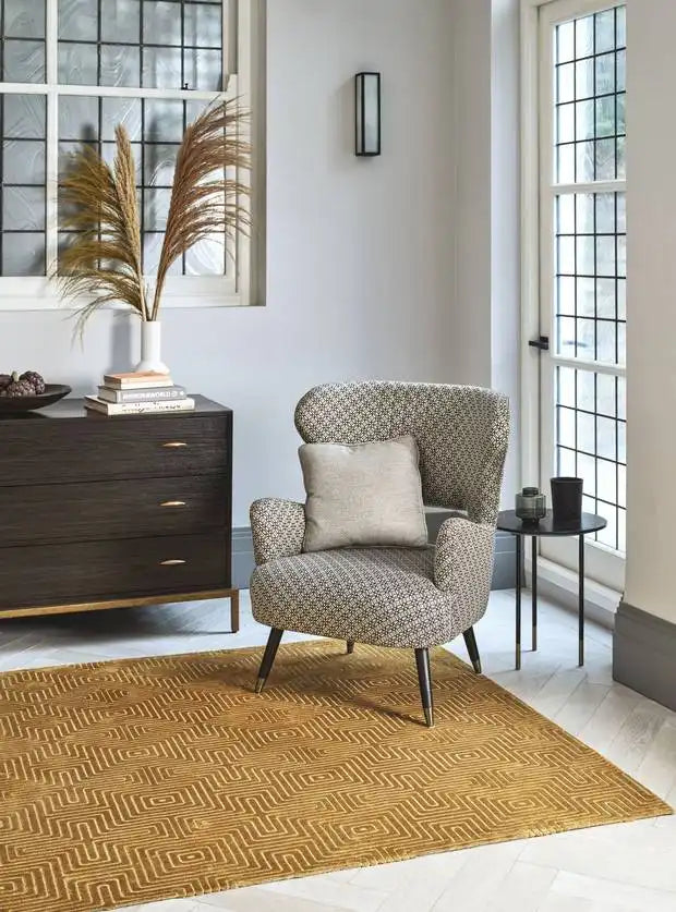 Glaze Rug - Ochre Pulse