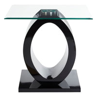 Halo Occasional Table Collection - Black/Glass