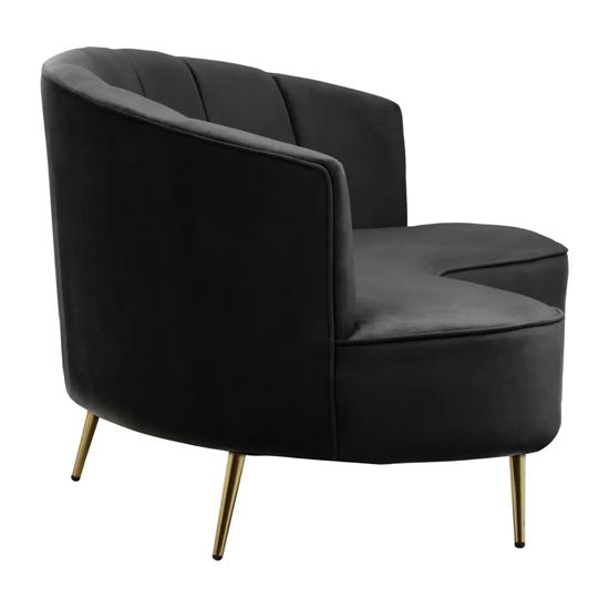 Hasna 3 Seater Sofa - Black