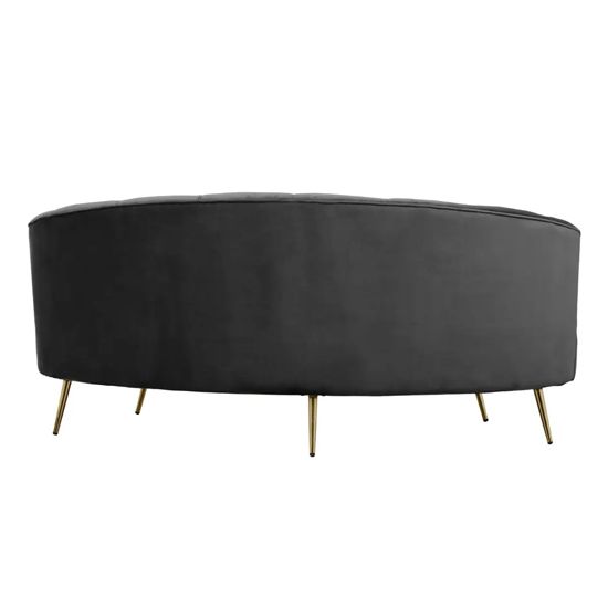 Hasna 3 Seater Sofa - Black