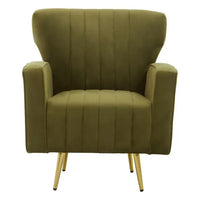 Hayley Velvet Armchair - Green