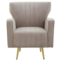 Hayley Velvet Armchair - Mink