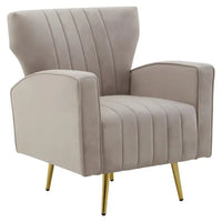 Hayley Velvet Armchair - Mink