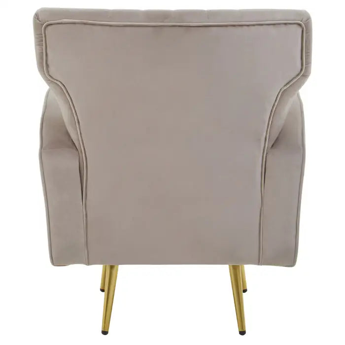 Hayley Velvet Armchair - Mink