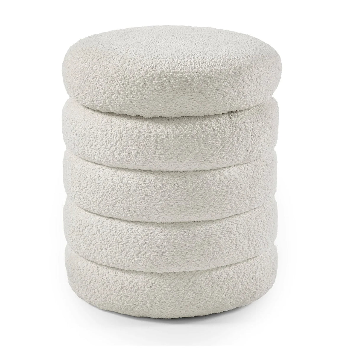 Hailey Upholstery Storage Collection - Ivory Boucle