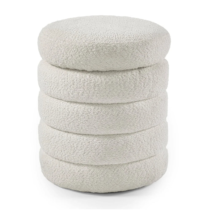Hailey Upholstery Storage Collection - Ivory Boucle