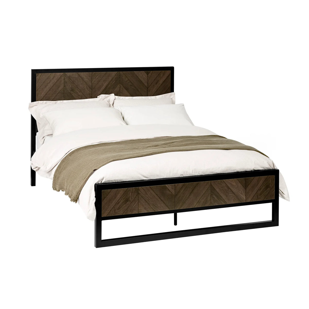 Harrison Herringbone Panel Bed