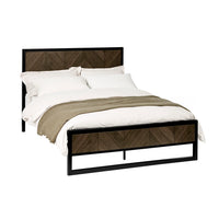 Harrison Herringbone Panel Bed