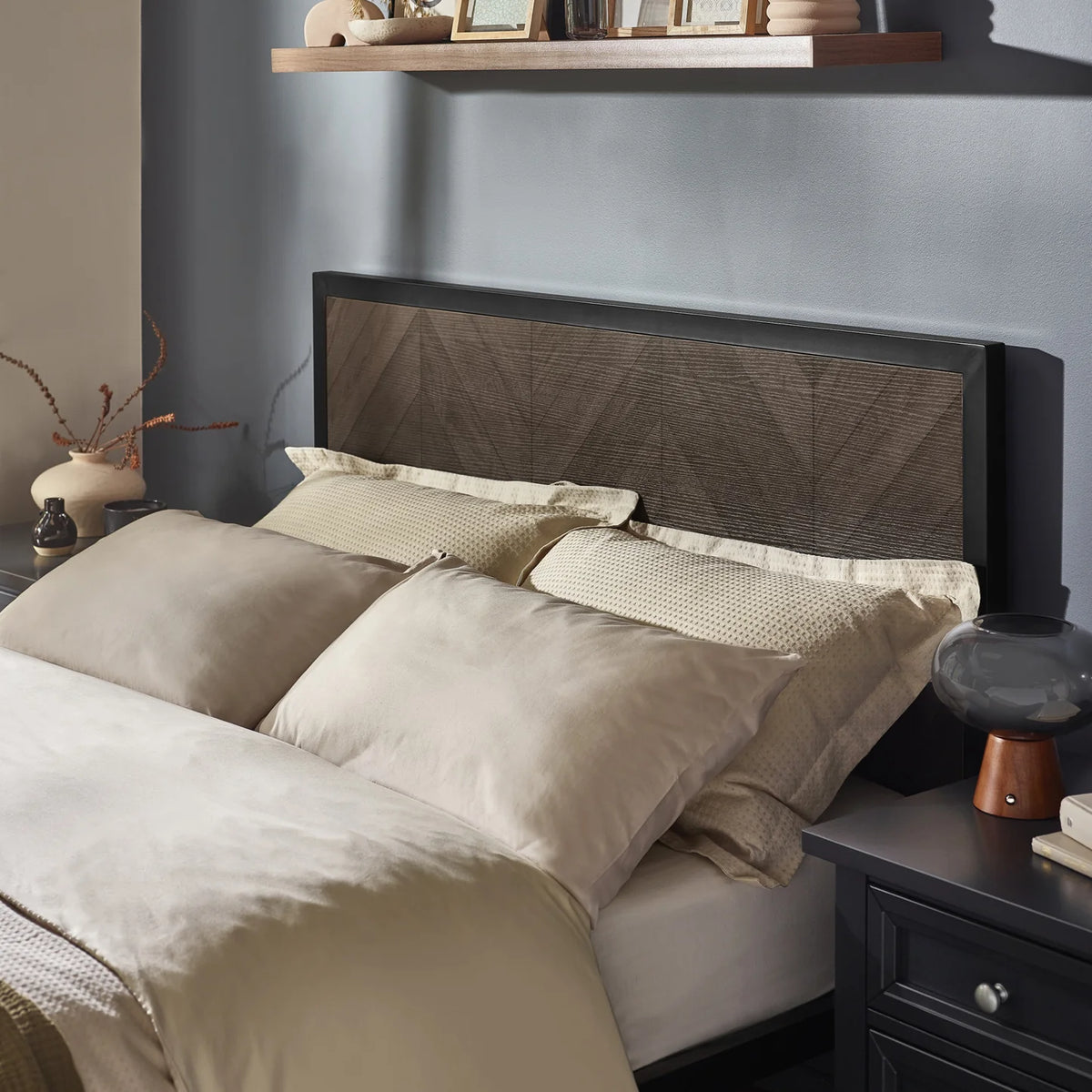 Harrison Herringbone Panel Bed