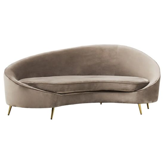 Hasina 3 Seater Sofa - Mink