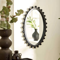 Hendrix Oval Beaded Mirror