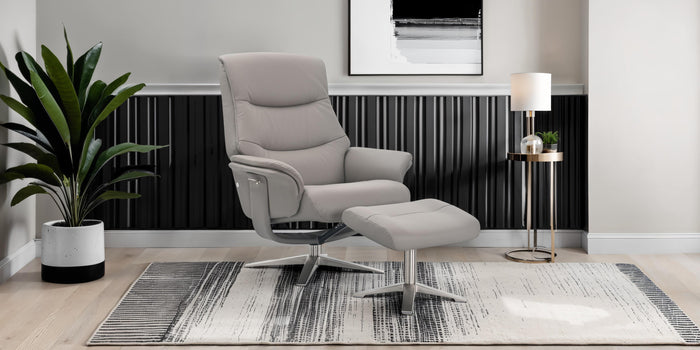 Hudson Recliner - Platinum Leather