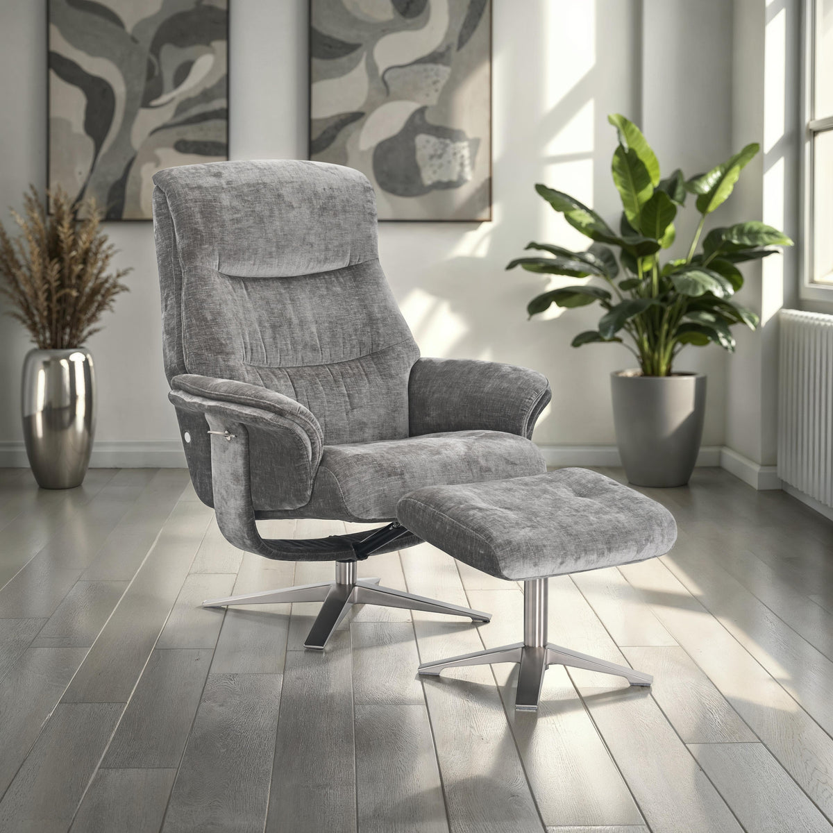 Hudson Recliner - Wishing Well Fabric