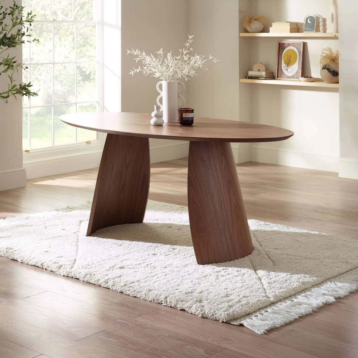 Julius Oval Dining Table - Walnut
