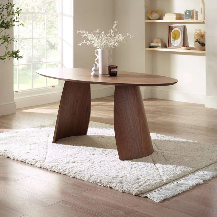 Julius Oval Dining Table - Walnut